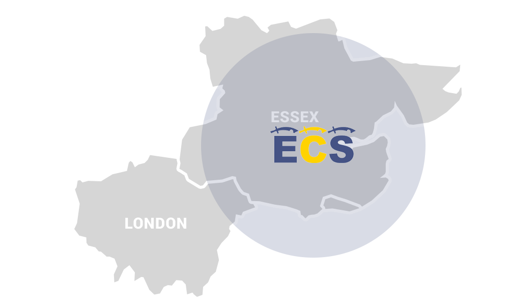 ECS Skip Hire Essex Coverage Area