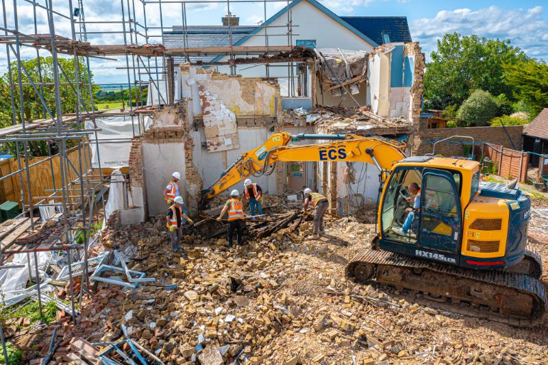 Project management of demolition and dismantle