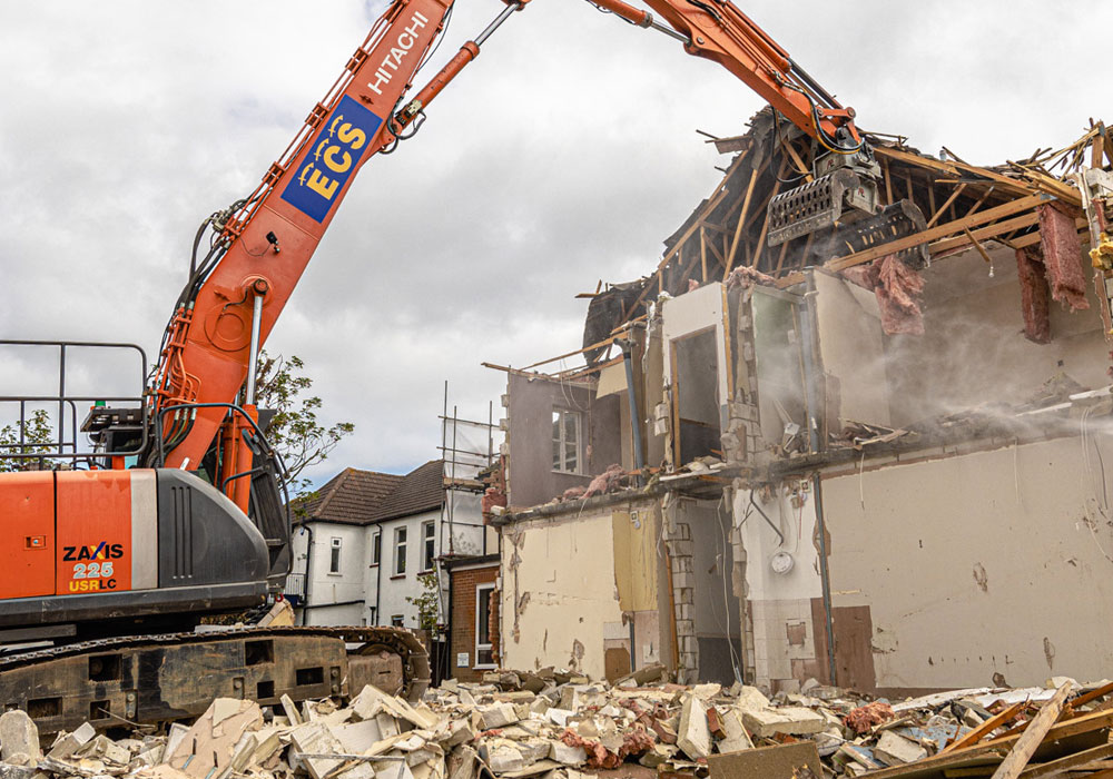 Demolition for developers in Essex by ECS